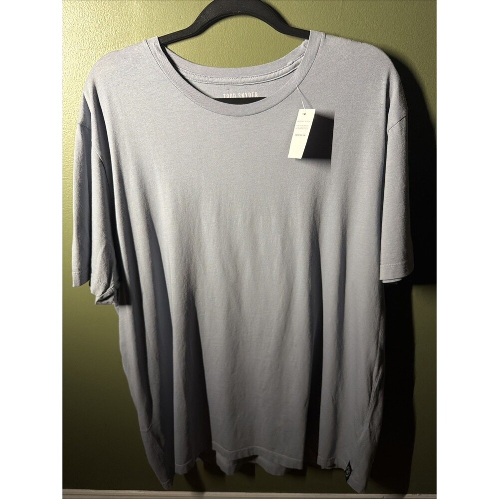 NWT Todd Snyder Blue Lightweight Made in L.A. Homespun Slub T Shirt Men 2XL